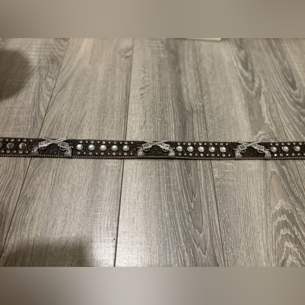 Western Belt with Rhinestone Accents